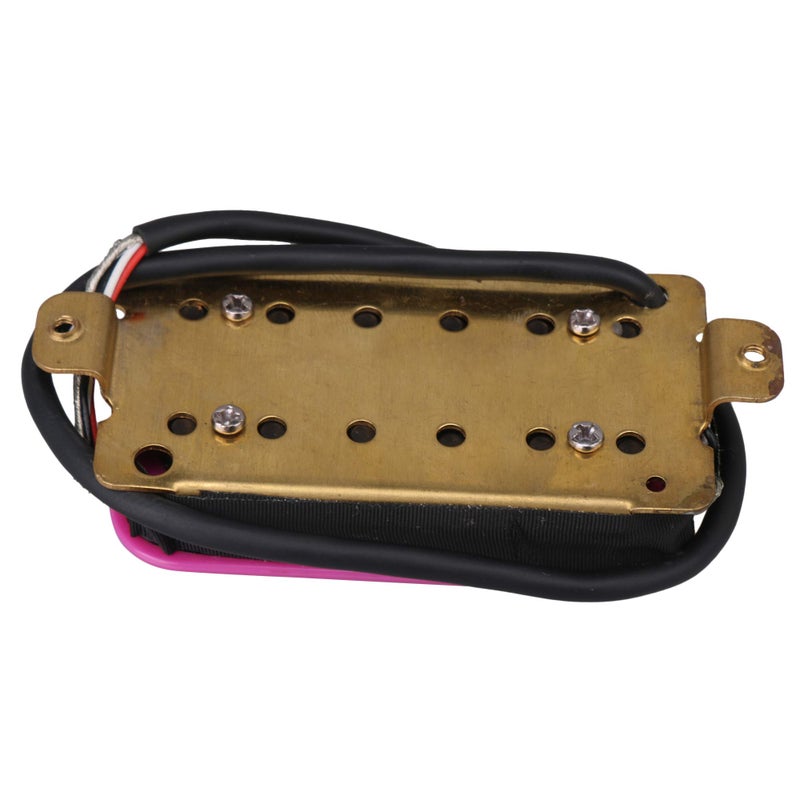 Lovermusic 68x37mm Ceramic Magnet Pink Purple Double Coil Pickup Cover Bridge Neck Pickup Set for Electric Guitar - Image 3